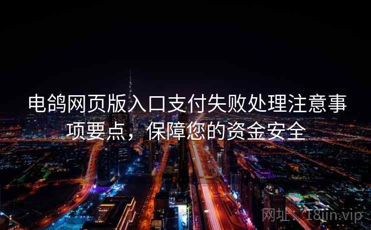 电鸽网页版入口支付失败处理注意事项要点，保障您的资金安全