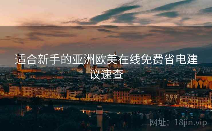 适合新手的亚洲欧美在线免费省电建议速查