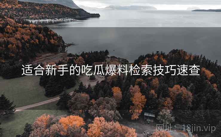 适合新手的吃瓜爆料检索技巧速查