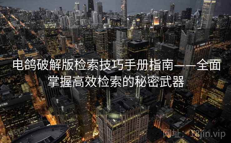 电鸽破解版检索技巧手册指南——全面掌握高效检索的秘密武器