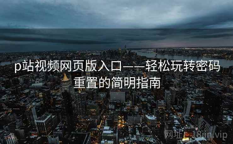 p站视频网页版入口——轻松玩转密码重置的简明指南