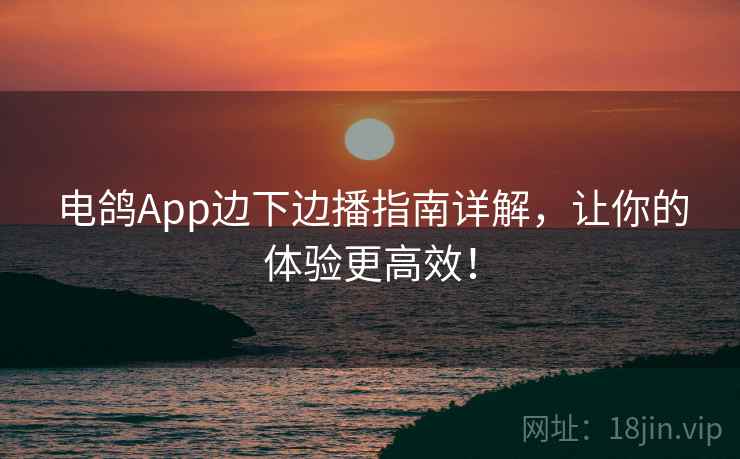 电鸽App边下边播指南详解，让你的体验更高效！