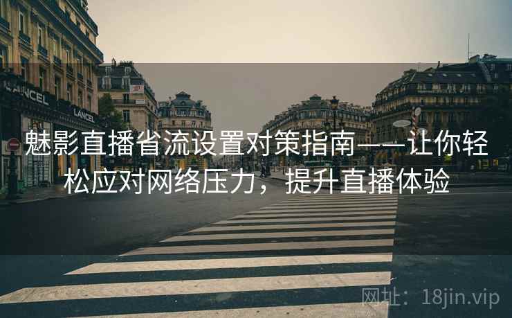 魅影直播省流设置对策指南——让你轻松应对网络压力，提升直播体验