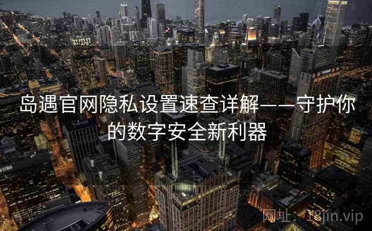 岛遇官网隐私设置速查详解——守护你的数字安全新利器